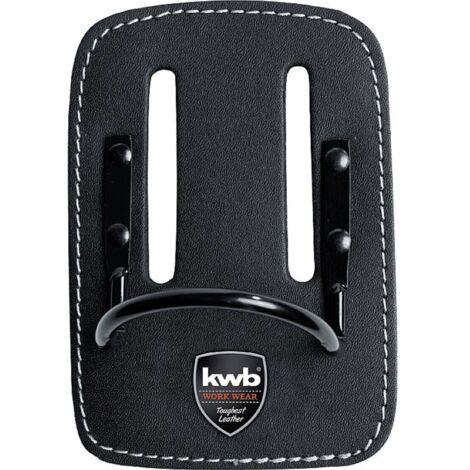 Porte-marteau 906010 en cuir de boeuf 2mm – Dimensions 110 x 155 mm – Support rembourré pour ceinture jusqu'à 7 cm – KWB
