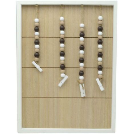 Porte-mémo rectangulaire en bois de lignum cm27x2,5h36