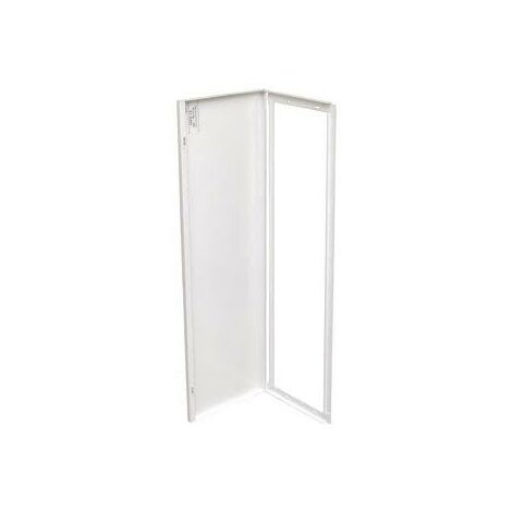 Porte métal blanche avec encadrement 1220x350mm pour bac encastré 4 rangées de 13M SIB ADR P06114