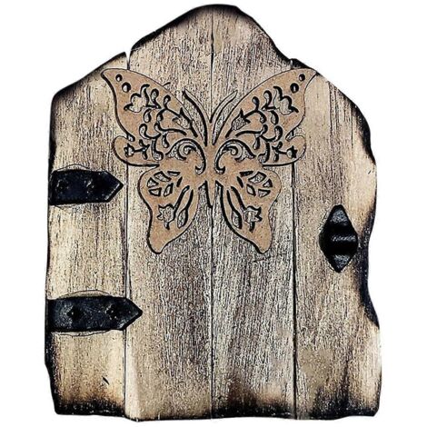 Porte miniature papillon pour arbre d'extérieur - Décoration de porte miniature pour arbre --