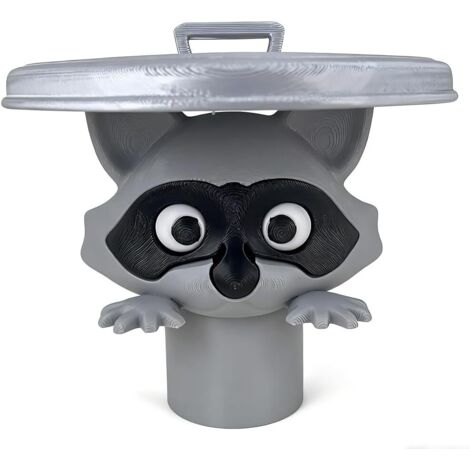 Porte-mouchoirs en forme de raton laveur (gris)