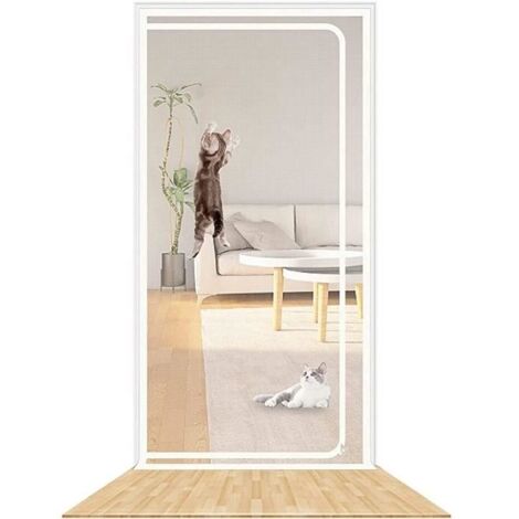 Porte Moustiquaire For Animaux De Compagnie 90x200Cm Fermeture À Glissière Pleine Bande Fermeture À Glissière Renforcée Portes