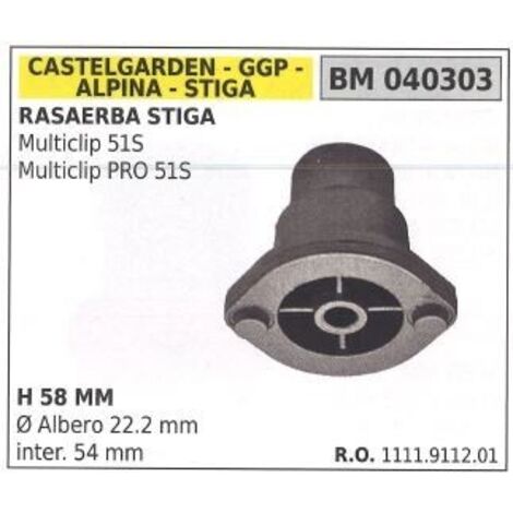 Porte moyeu de lame pour tondeuse à gazon multiclip 51S STIGA 040303