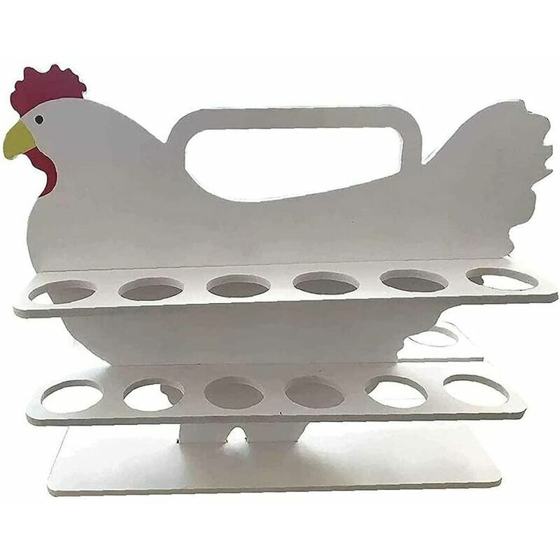 Tonchean Accessoire de rangement pour cuisine,Porte-oeufs en bois porte-oeuf portable plateau d'oufs de cuisine stockage stockage armoire de stockage