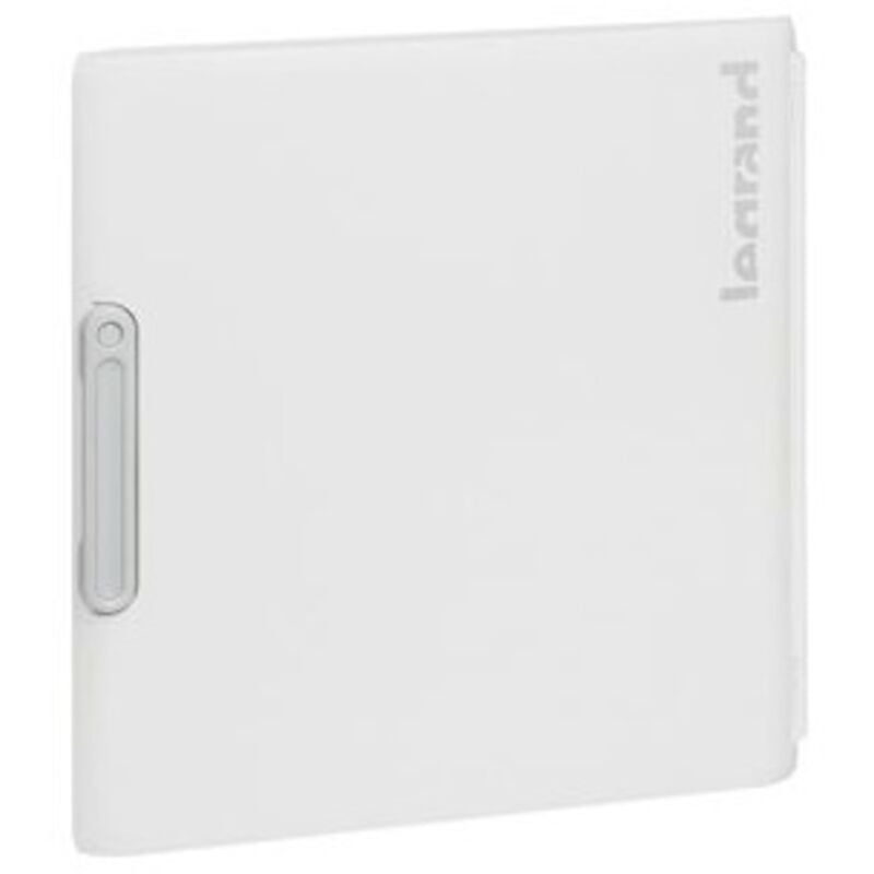 Porte opaque blanche réversible (serrure n°850 non incl) pour coffret de distribution 2 rangées 18 modules XL³125 Legrand