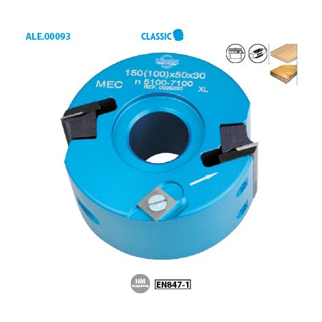 Leman : Porte outils à profiler 100 x 50 mm toupie arbre 30mm