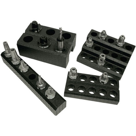 Porte-outil HSK63 en polypropylène compact 10 p. l. 360 x P. 180 x H. 60 mm