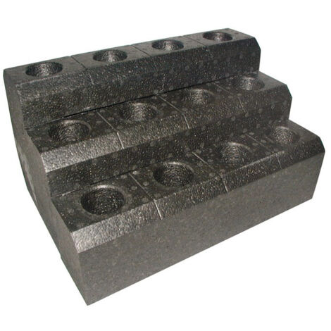 Porte-outil SK40 en support de table polypropylène 12pcs. l. 360 x P. 245 x H. 200 mm
