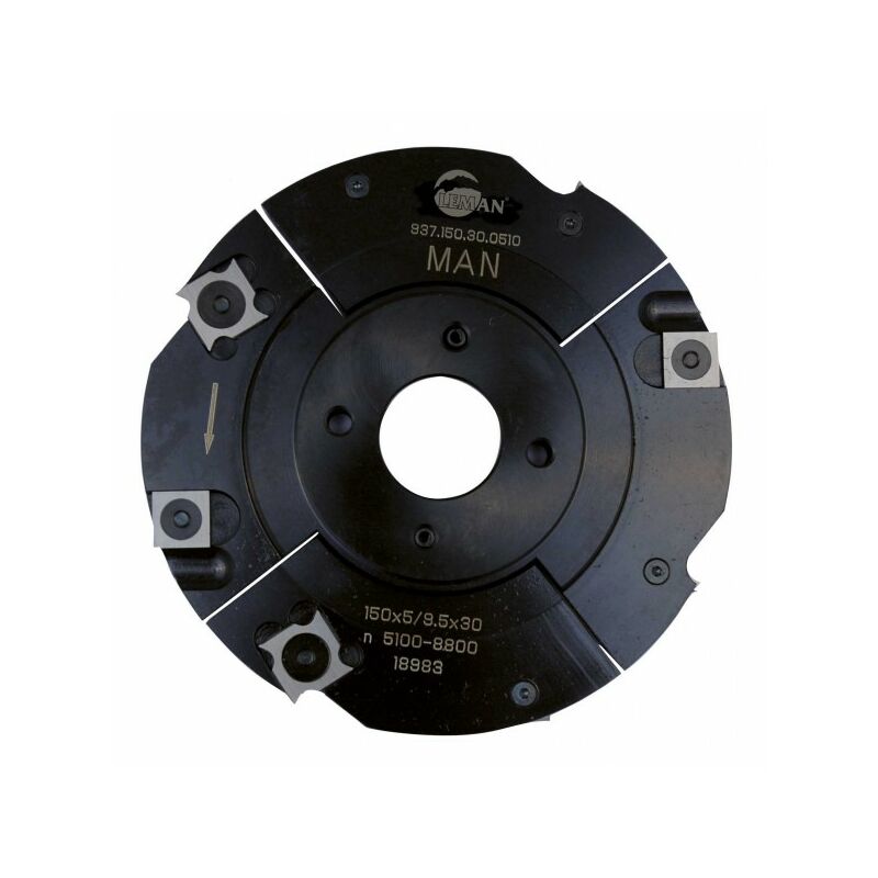 Leman - p.o. 150 mm à rainer extensible 5 à 9,5 mm à plaquettes carbure