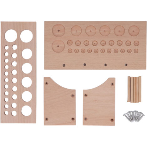 Porte-outils en cuir 3 grilles 98 trous support rangement pour artisanat et travail du cuir DIY
