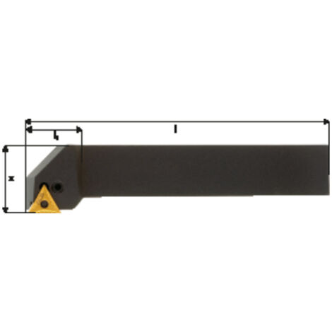 Porte-outils ISO 90° PTGNR/L, Désignation : PTGNR 2525 M16, Queue vierkant 25 x 25 mm, Dimensions l 150 mm, Dimensions l1 : 32 mm