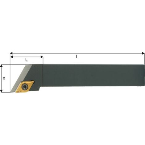 Porte-outils ISO 93° SDJCR/L, Désignation : SDJCL 2525 M11, Queue vierkant 25 x 25 mm, Dimensions l 150 mm, Dimensions l1 : 33 mm
