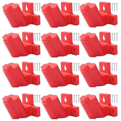 Porte-outils mural en plastique pour perceuse M12 12V (lot de 12) avec 32 vis pour outils électriques