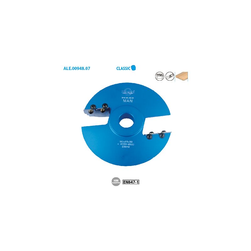 Porte-outils plate-bande multi-profils Classic N°107 Long. 50 Larg. 25 Ep. 2mm