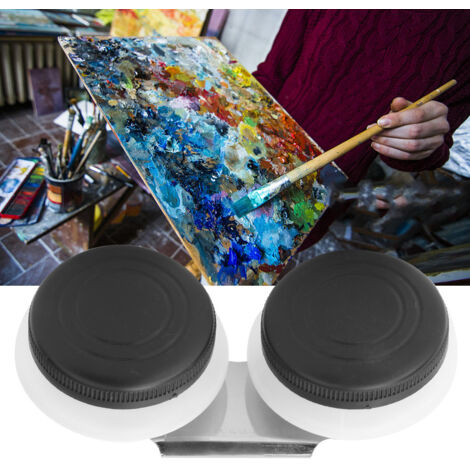 Porte-palette en acier inoxydable pour peinture à l'huile - Bac mélangeur simple ou double (Réf. F-302)