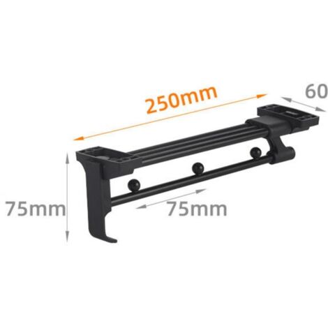 Porte-pantalons télescopique pour placard, système coulissant robuste, rangement intégré amovible pour vêtements, organisateur d'armoire multifonction.