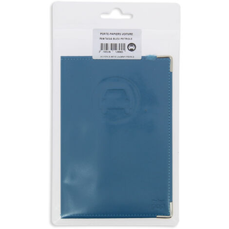 PORTE PAPIER BLEU PETROLE