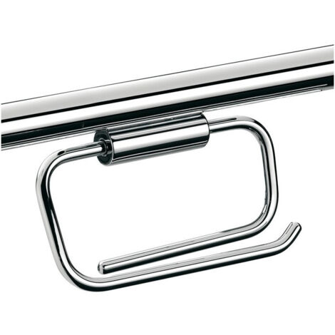 Porte-papier Emco SYSTEM 2 pour barre d'appui WC chromé