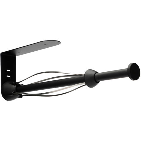 Porte-papier encastrable 304 stainless steel noir avec installation facile pour cuisine et salle de bain