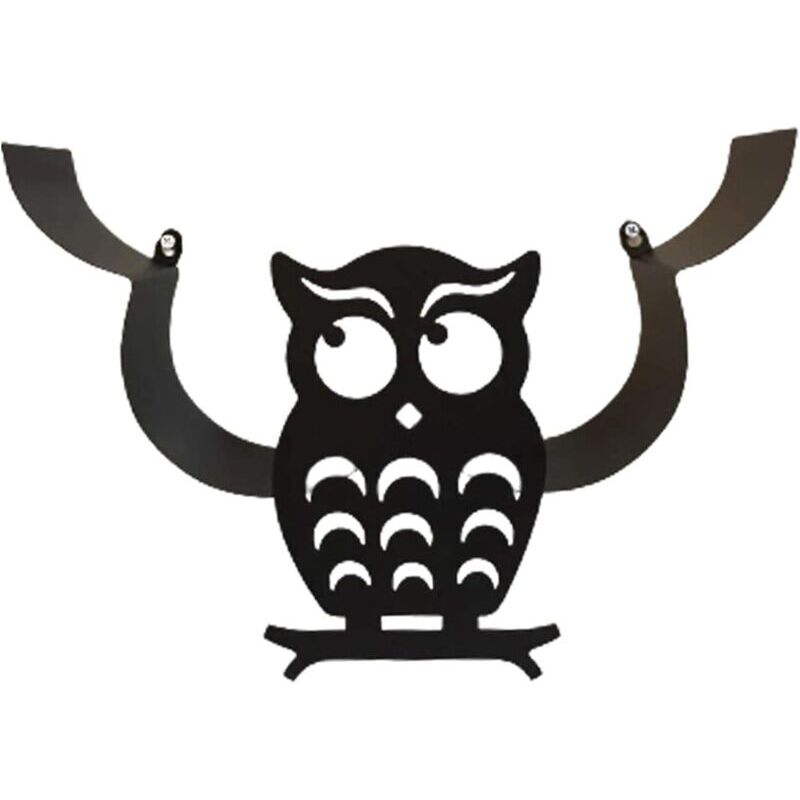 Nazalus-Vente chaude-Porte-Papier hygiénique en Forme de Hibou, Cadre de Toilette en métal Noir, 7 volumes de capacité, Mur de Papier Pendant de Mur