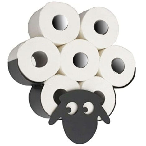 Porte-Papier Hygienique Modele Mouton Agreable, Boite De Rangement Pour Serviettes En Papier, 7 Rouleaux Muraux, Porte-Serviettes En Papier Mural Sur Les Murs De La Cuisine Et De La Salle De Bain
