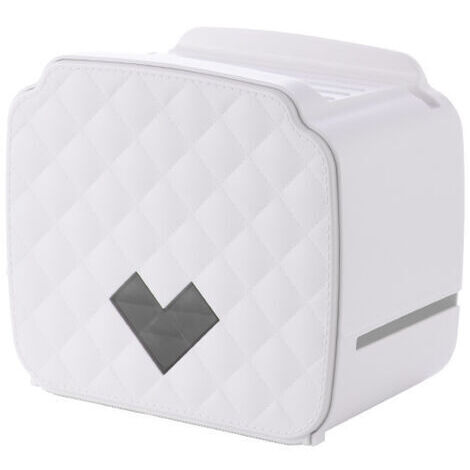 Porte-Papier Hygiénique,Porte-Papier Toilette Mural,Distributeur De Papier étanche / Anti-Poussière (Blanc)