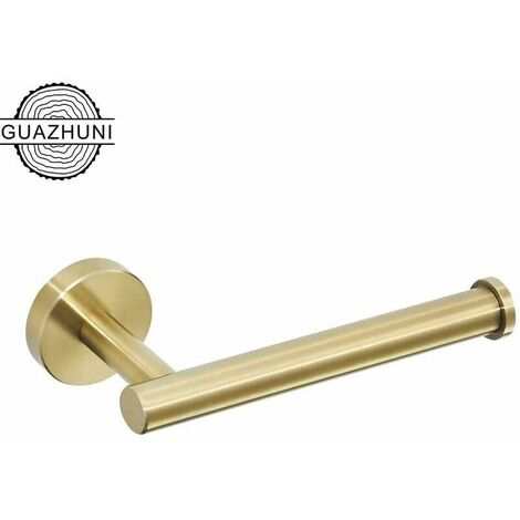 YOYAXI Porte-Papier Toilett en Acier Inoxydable 304 Fixation Murale Porte Rouleau Papier Toilette pour Salle de Bain Accessoire de Toilette en Or Brossé