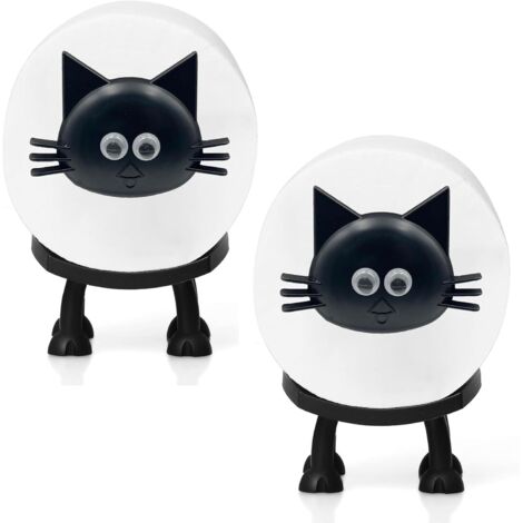 Porte-papier toilette à motif chat, décoration de salle de bain amusante