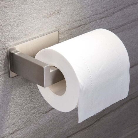 Porte Papier Toilette Auto-adhésif de sans Forage Support de Papier Mural Titulaire de Papier,Porte Rouleau Papier WC en Acier Inox Derouleur Papier WC