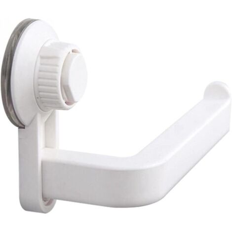 Porte-papier toilette auto-adhésif, fixation murale sans perçage, forte adhérence, pour salle de bain et cuisine (blanc cassé)