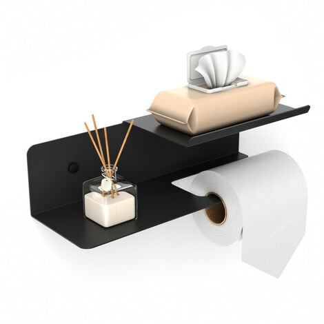 Support de papier toilette noir 322203