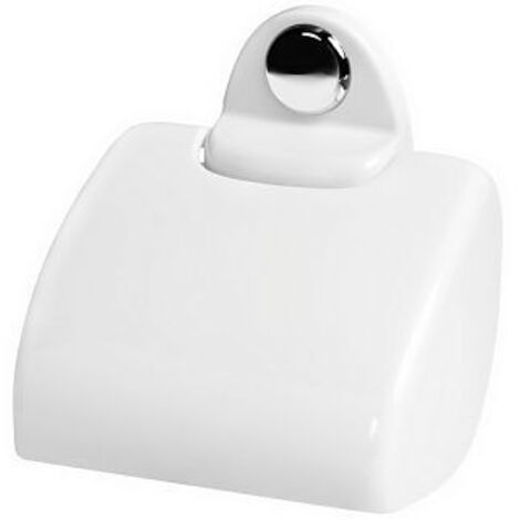 Porte-papier toilette blanc Sandra avec rabat