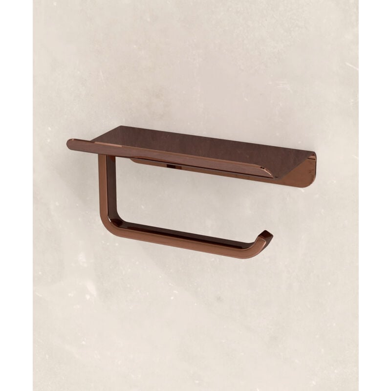 Dérouleur papier toilette mural Or rose - Tokio