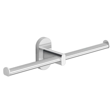 Porte-Papier Toilette Chrome Metal Double Cipro