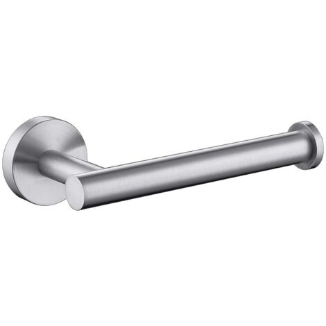 Porte-papier toilette en acier inoxydable SUS304 (Finition nickel brossé) — Porte-rouleau mural rond et moderne — Distributeur de papier toilette (5 pouces)