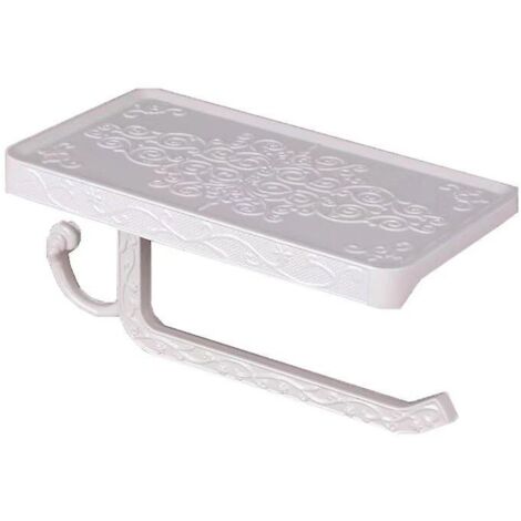 Porte-papier toilette en aluminium spatial de style européen avec support pour téléphone