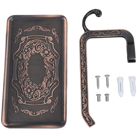Porte-papier toilette multifonction rétro et élégant en alliage de zinc à double compartiment avec étagère pour salle de bain A2