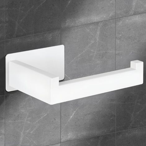 Porte Papier Toilette Mural Adhésif Acier Inoxydable Blanc pour Salle de Bain et Cuisine Sans Percage Range Papier WC Pratique-AUTRES