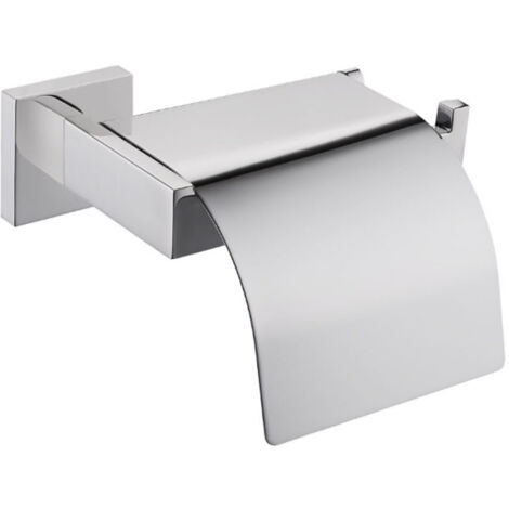 Porte Papier Toilette Mural avec couvercle En Acier inoxydable