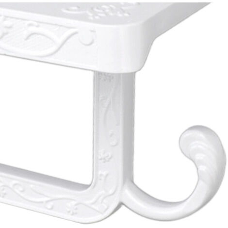 Porte-papier toilette mural en aluminium spatial – Style américain – Avec support téléphone – Modèle B (boîte kraft)