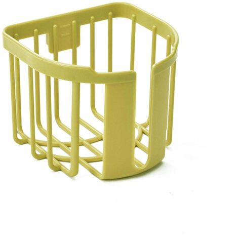 Porte-papier toilette mural, panier à papier toilette robuste, étagère de rangement pour salle de bain, jaune
