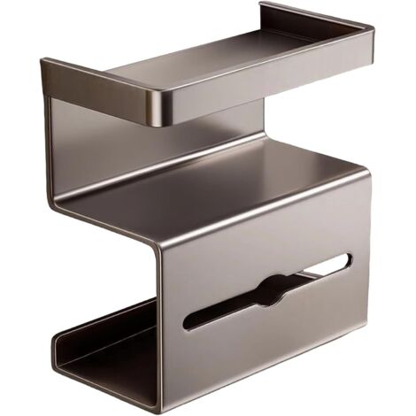 Porte Papier Toilette Murale avec Tablette Support WC sans