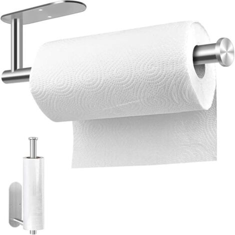 Porte Papier Toilette, Porte-mouchoirs En Acier Inoxydable, Porte-Serviettes Porte Rouleau Auto-adhésif Ou Perçable