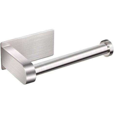 Porte-Papier Toilette, Porte-Papier Toilette Mural sans perçage Porte-Papier Toilette en Acier Inoxydable 304 avec étagère pour Salle de Bain, Argent Tablette de salle de bain