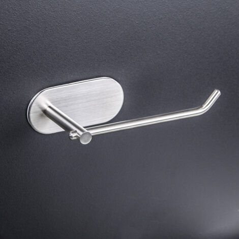Porte-papier toilette Porte-serviette autocollant Porte-papier toilette en acier inoxydable sans perçage Porte-papier toilette