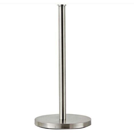 Porte-papier toilette sur pied pour cuisine - Porte-rouleau classique - Avec 3 rouleaux de rechange - Argent brossé