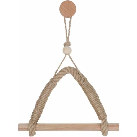 Porte-papier toilette vintage en corde de chanvre pour salle de bain