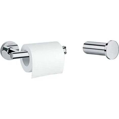 Porte-Papier Toilette WC pour Salle de Bain Chrome