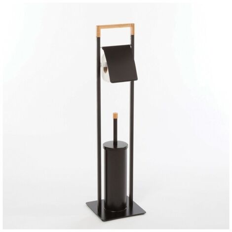 Porte papier wc avec balayette sur pied chic - Msv - 40.07651