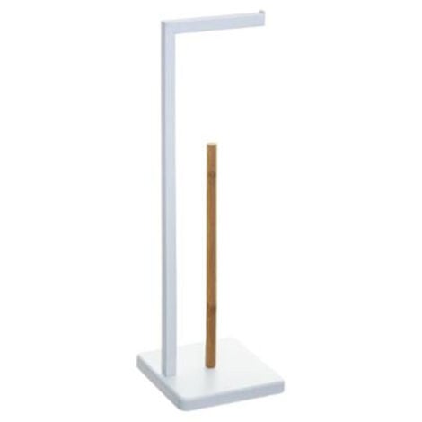 Poubelle En Métal & Bambou "Natureo" 30L Noir